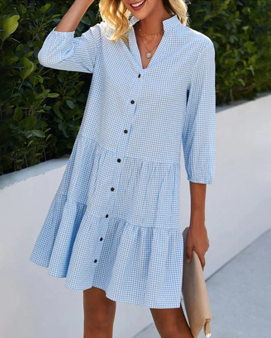 Aria -Timeless Buttoned Summer Dress – Perfect for Warm Days