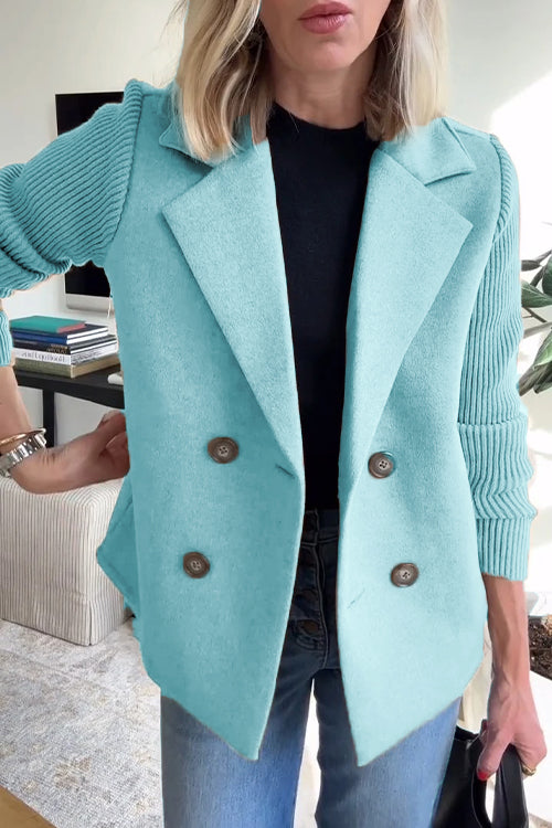 Ara - Elegant Women's Blazer with a Modern Knitted Sleeve Design for Women