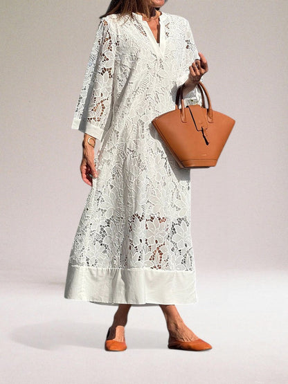 Altheia - Elegant Long Lace Dress for Women