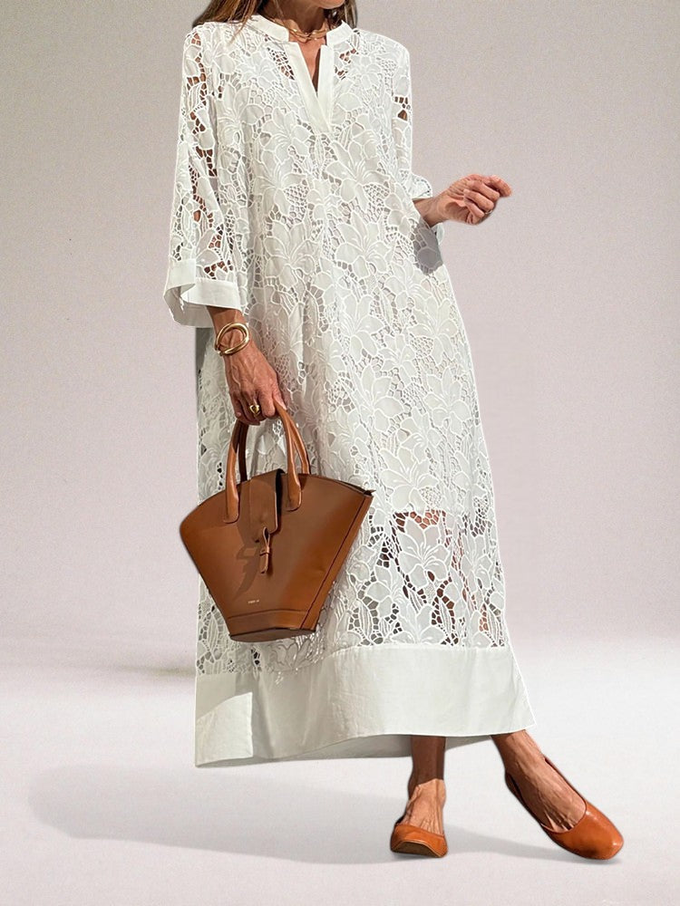 Altheia - Elegant Long Lace Dress for Women