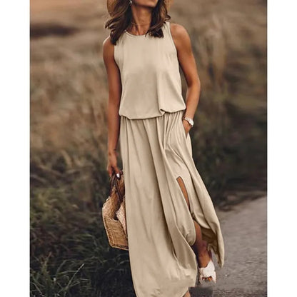 Women's Relaxed Fit Sleeveless Maxi Dress | Ideal for Summer