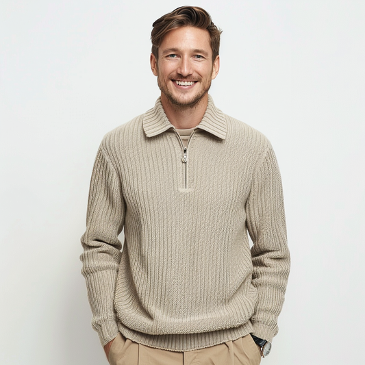 Cesar - Men Polo Sweater - Classic - Made for Comfort - Ideal for Winter