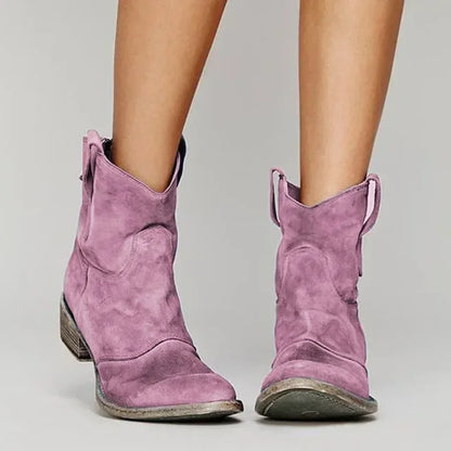 Alira - Stylish Women's Cowboy Boots in Vintage Style