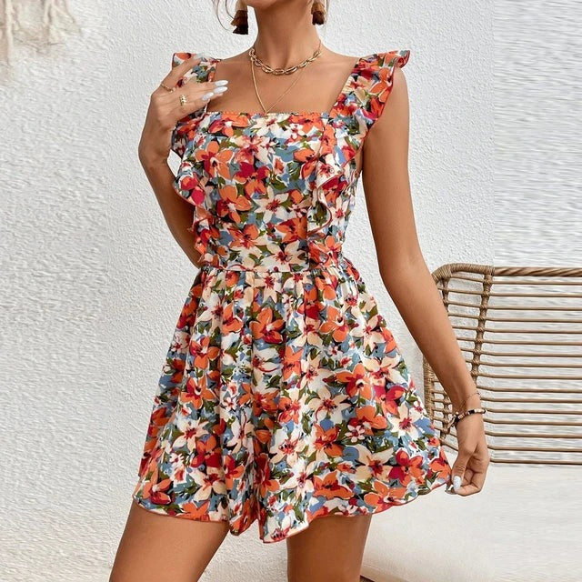 Women's Stylish Ruffled Sleeveless Summer Dress | Ideal for Summer